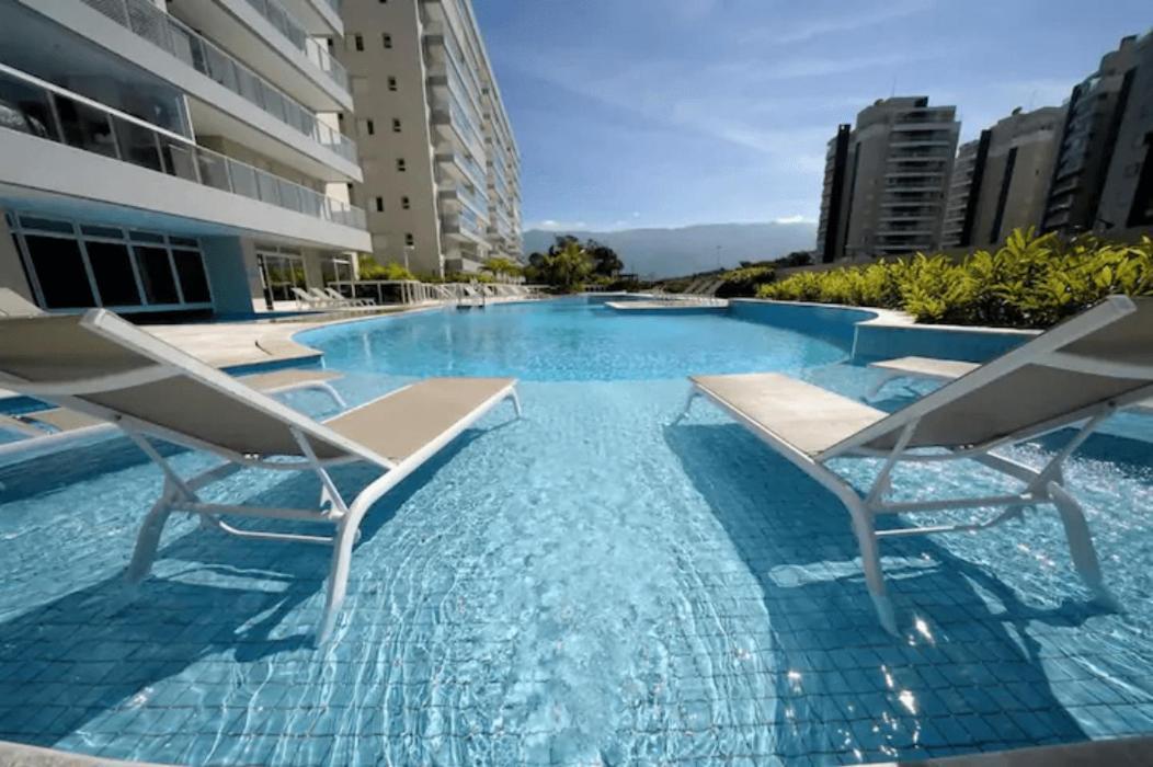 Home 1 | Ap Cinema Resort Frente Mar Com Piscina Aquecida Em Bertioga Bagian luar foto